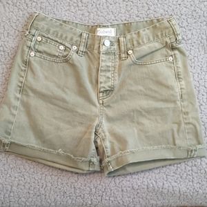 Madewell Olive Green Women Shorts